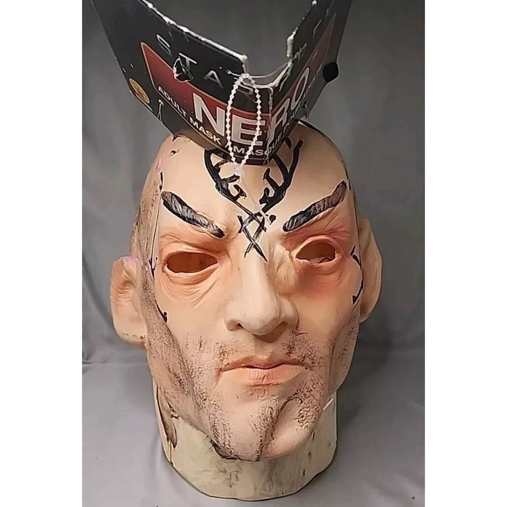 LICENSED ADULT MENS STAR TREK MOVIE NERO MASK HALLOWEEN‎ COSTUME ACCESSORY 2009